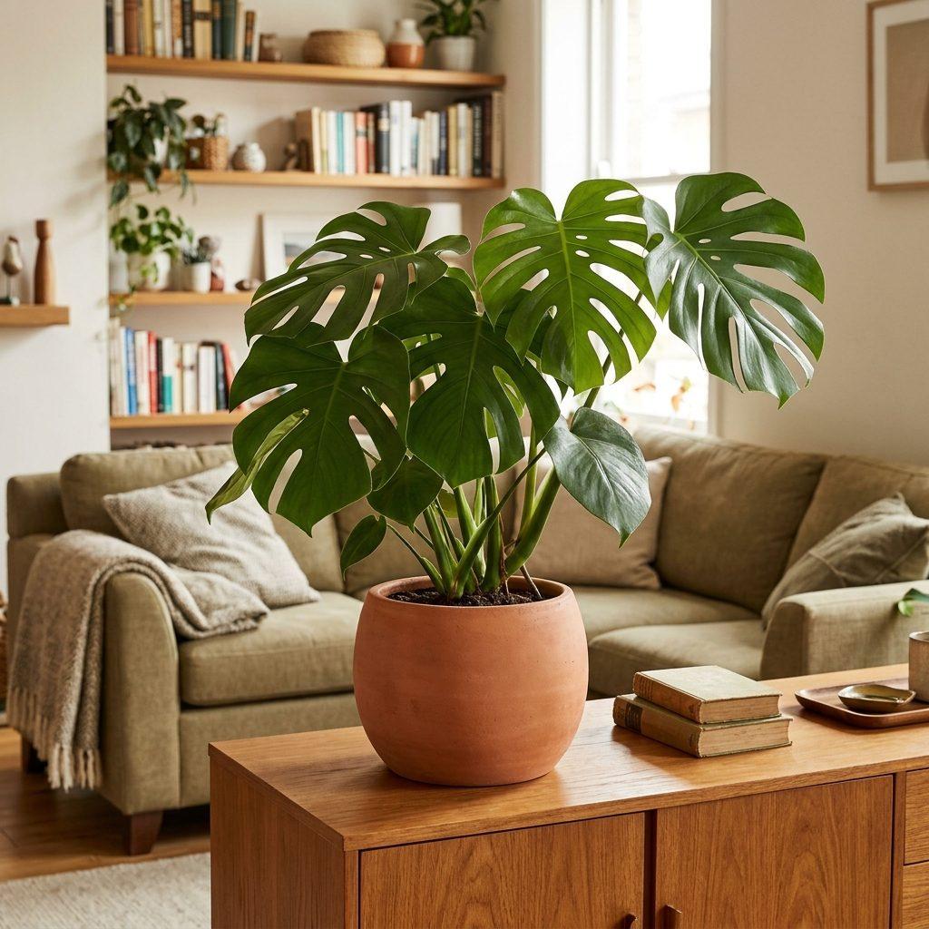 Plant in a living room — original photo with background
